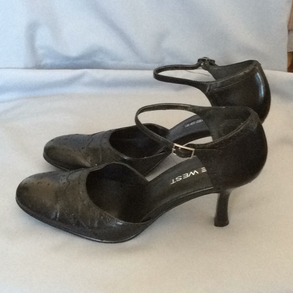 Black Nine West Ankle strap Heels